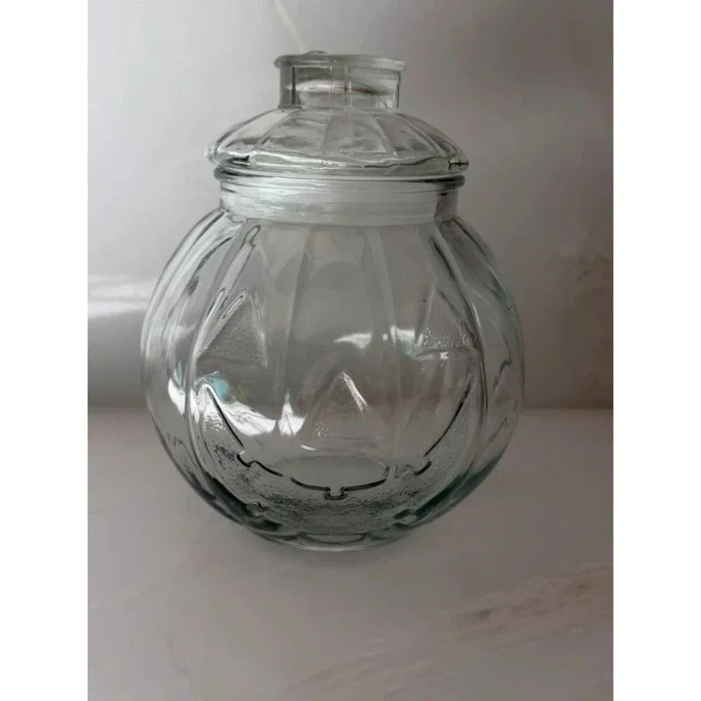 Vintage Libbey Pumpkin Glass Jar